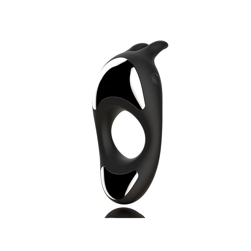 FeelzToys - Zeus Dual Vibe Cockring Zwart